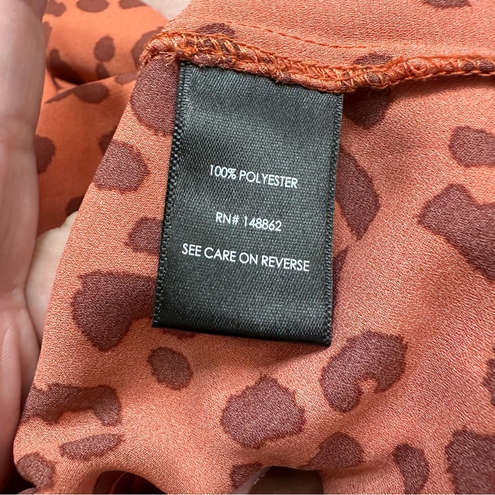 Torrid Orange Leopard Print Blouse - Picture 7 of 9
